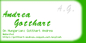 andrea gotthart business card